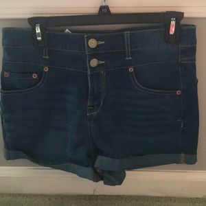 Dark Washed Jean Shorts